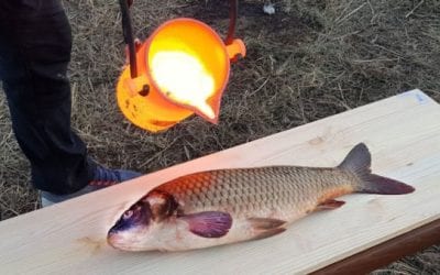 Man Tries to Cook Fish With Lava