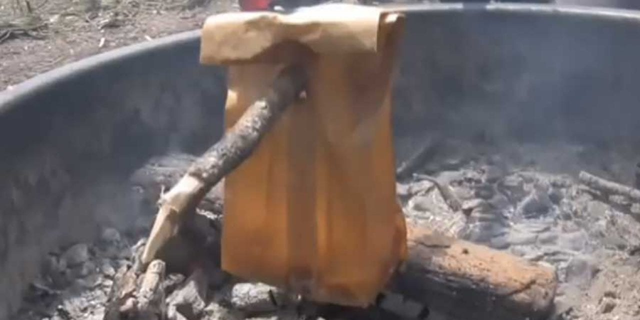 This is How You Cook Bacon and Eggs in a Paper Bag