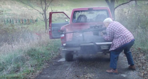 50 cal through sons truck