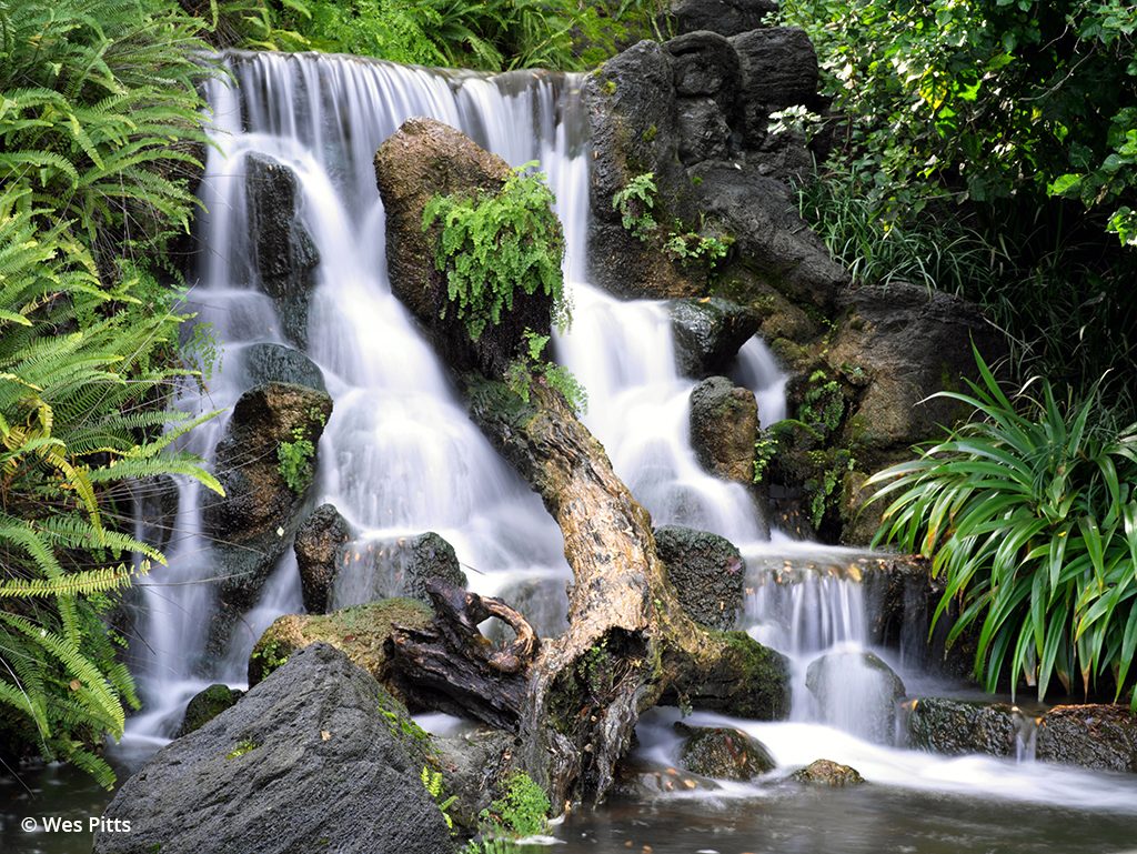Image of a waterfall taken with the Hasselblad X1D II