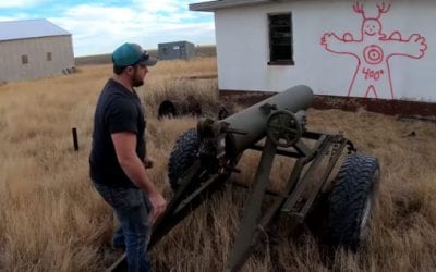 Homemade Howitzer Blows a Hole Through a Building