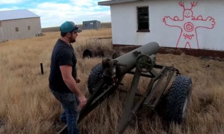 Homemade Howitzer Blows a Hole Through a Building