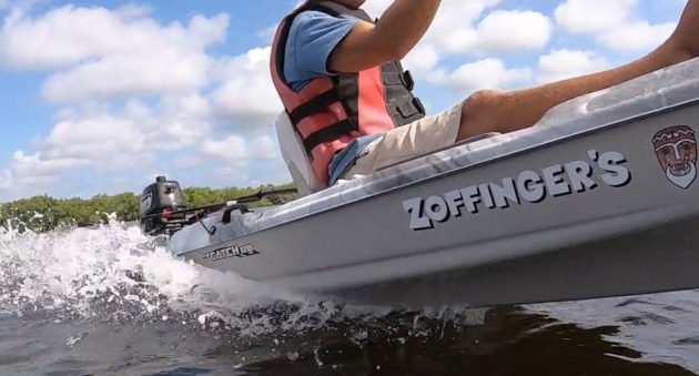 kayak with outboard