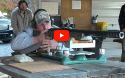 Shooter Shoulders Recoil From Largest-Caliber Rifle in the World