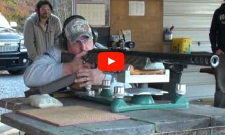 Shooter Shoulders Recoil From Largest-Caliber Rifle in the World