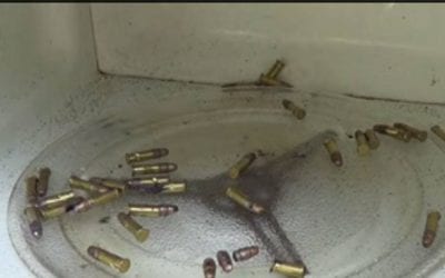 Curious Man Tries Microwaving Bullets