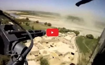 Door Gunner Uses Minigun During Intense Afghanistan Medevac