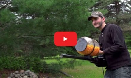 Guy Handcrafts a Cheese Puff Machine Gun