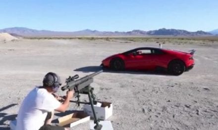 Guy Shoots a 20mm Through the Window of His Lamborghini