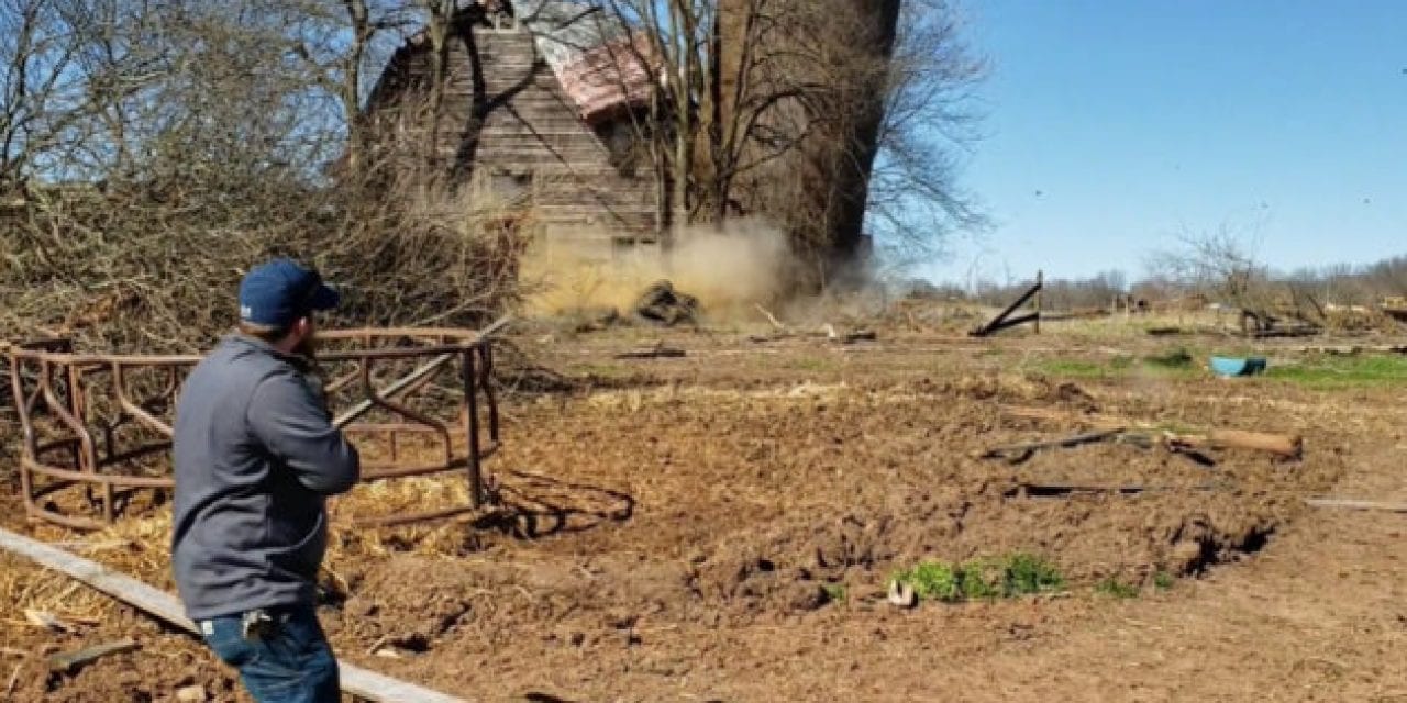 Rednecks Use Tannerite to Demolish an Old Farm Silo