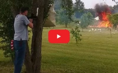 Shooting at Refrigerator Filled With Tannerite Goes Wrong