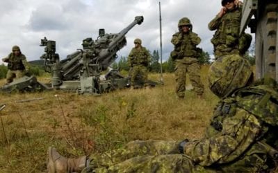 Sleeping Canadian Soldier Gets Rude Wake-Up from Artillery Crew
