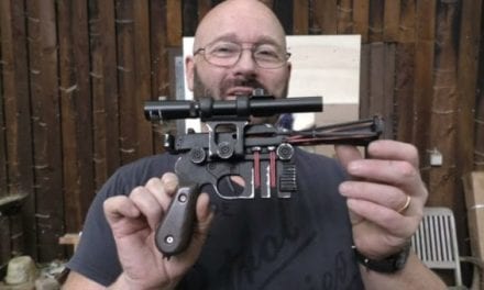 Slingshot Channel Guy Built a Replica of Han Solo’s Blaster From Star Wars