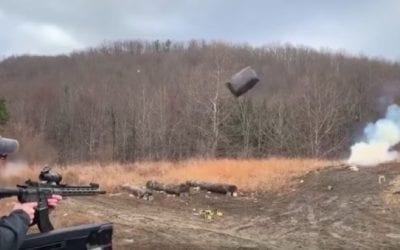 Tannerite-Filled Microwave Sent Flying Back at Shooter After Explosion