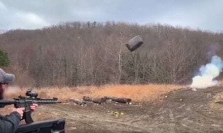 Tannerite-Filled Microwave Sent Flying Back at Shooter After Explosion