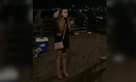 Animal Rights Activist Gets into Heated Argument with Anglers on a Pier