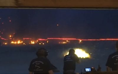 Behold the Awesome Display Produced by Tracer Rounds from a Minigun