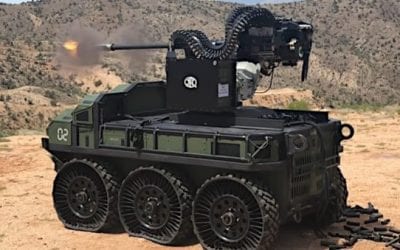 Behold the Power of the Unmanned HDT Hunter Wolf and Its 30mm Cannon