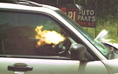 Jerry Miculek Fires a .50 BMG Inside a Car