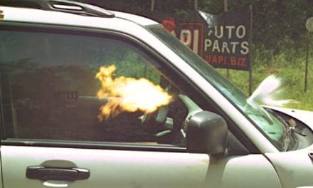 Jerry Miculek Fires a .50 BMG Inside a Car