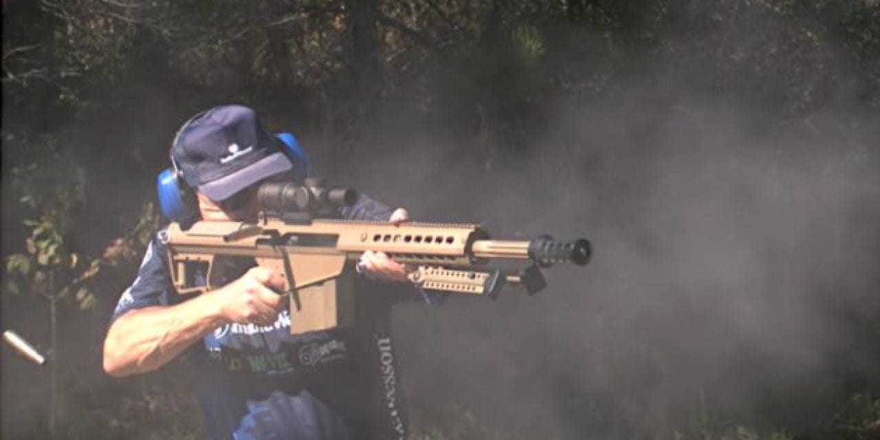 Jerry Miculek Pops Off 6 Shots with a Barrett .50 Cal in Only 1 Second