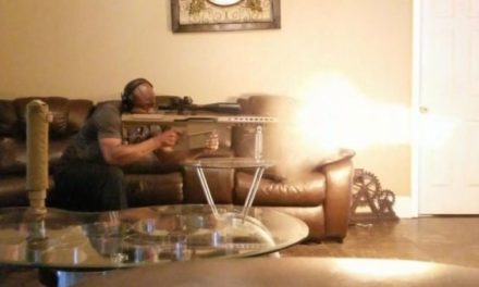 Man Shoots .50 Cal in Living Room Again, This Time With No Suppressor
