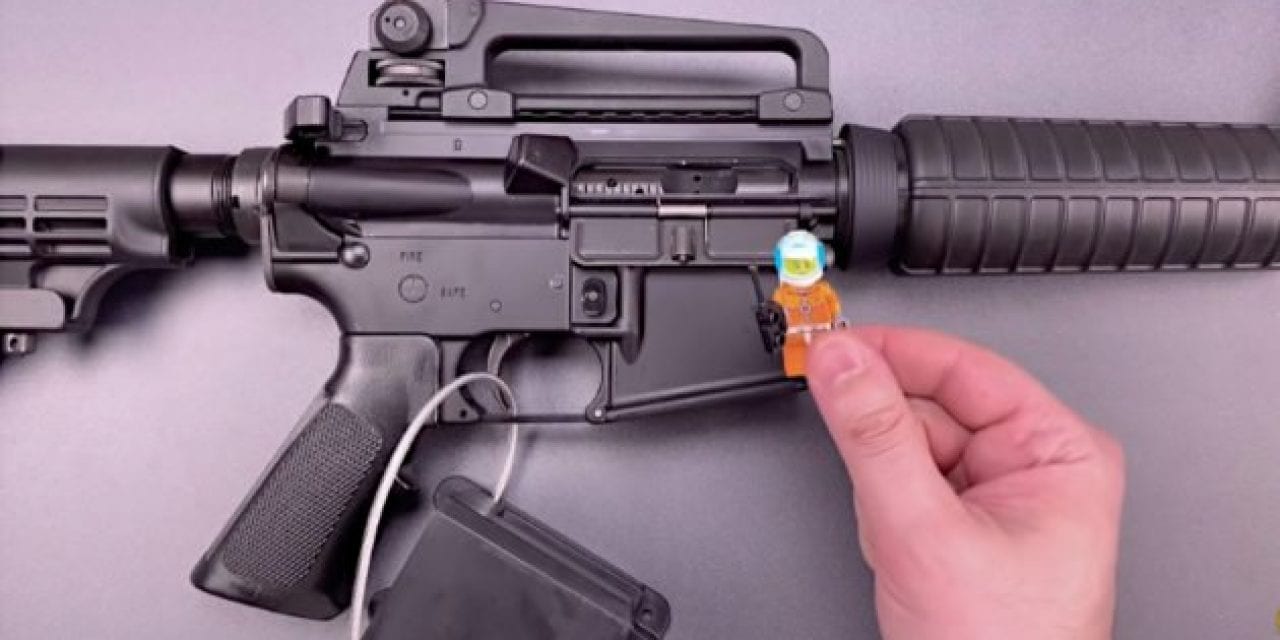 Poorly Designed AR-15 Gun Lock Bypassed in Seconds with a Child’s Lego Figure