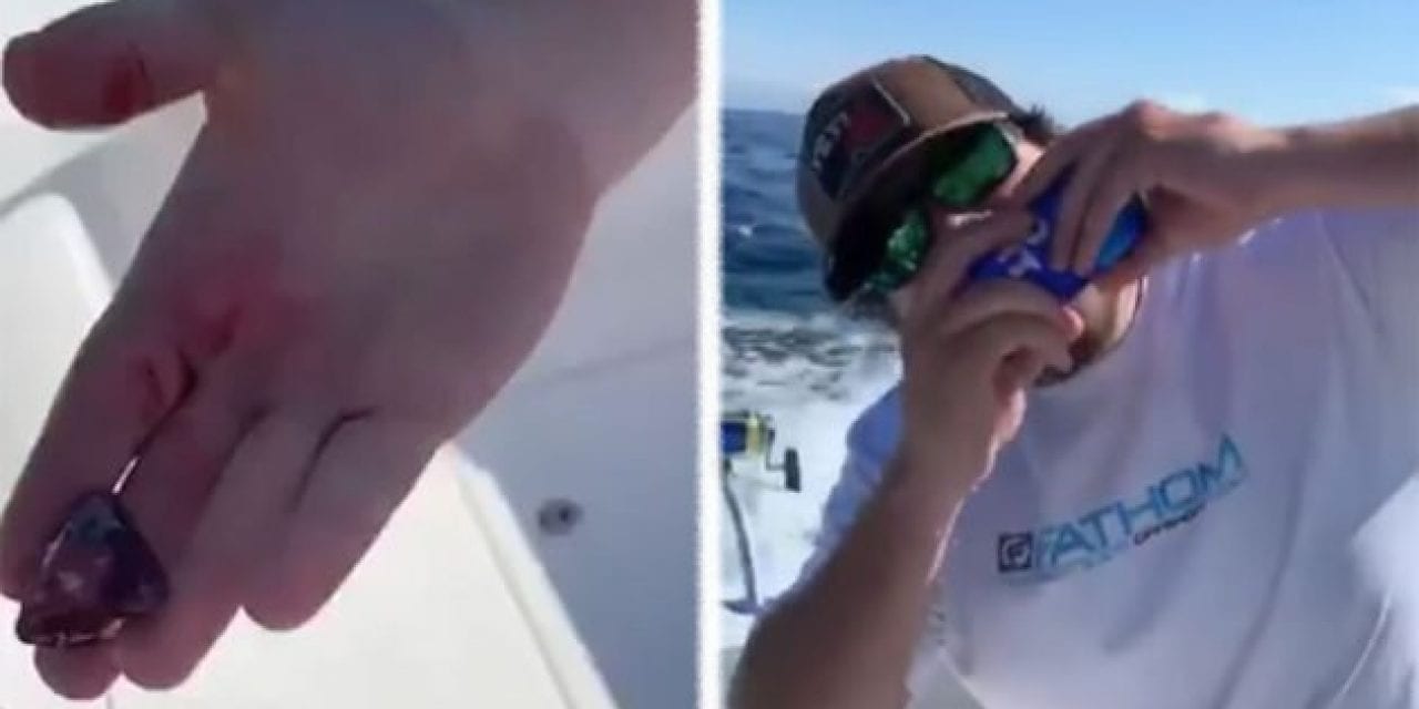 Saltwater Angler Downs a Tuna Heart With a Beer Shotgun