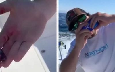 Saltwater Angler Downs a Tuna Heart With a Beer Shotgun