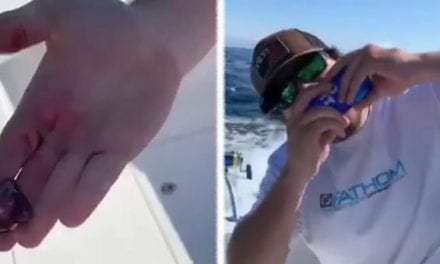 Saltwater Angler Downs a Tuna Heart With a Beer Shotgun