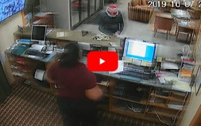 Alert Hotel Clerk Steals Armed Robber’s Handgun When He Isn’t Looking