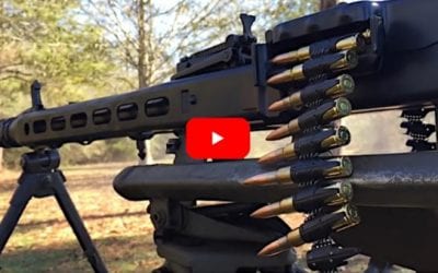 Blazing Fast MG 42 Machine Gun Fires in Super Slow Motion