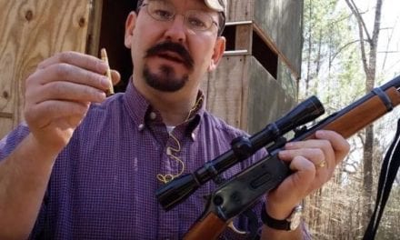 Firing a Scoped Winchester Model 1894