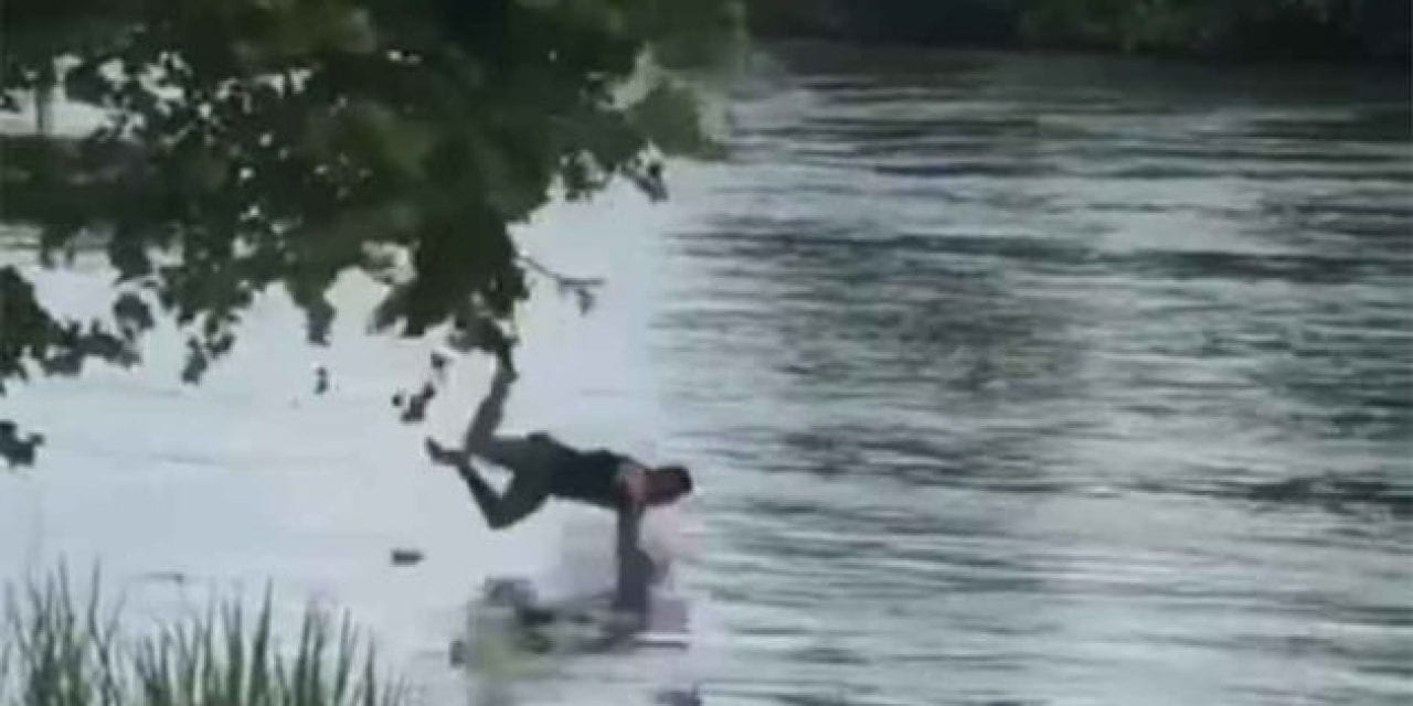 Fisherman Falls From Tree During Lure Retrieval