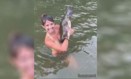 Hannah Barron Hand-Catches Mean-Spirited Catfish