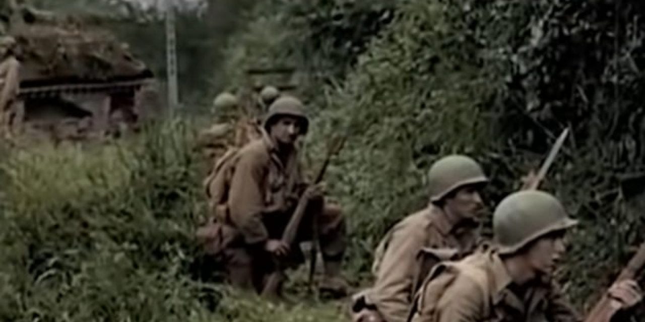 Haunting World War II Combat Footage with Sound Gives a Historic Look at Normandy Invasion