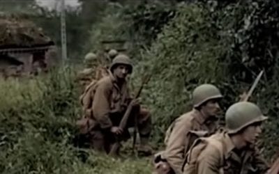 Haunting World War II Combat Footage with Sound Gives a Historic Look at Normandy Invasion