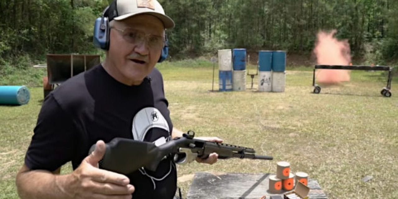 Jerry Miculek Tests Out Ames Blast Cloud Exploding Targets