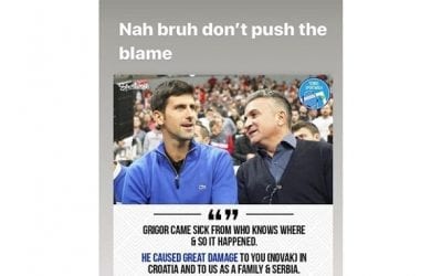 Kyrgios Calls Out Djokovic’s Dad