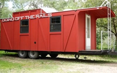 Man’s Custom Caboose Camper Looks Just Like the Real Deal