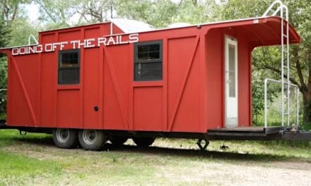 Man’s Custom Caboose Camper Looks Just Like the Real Deal
