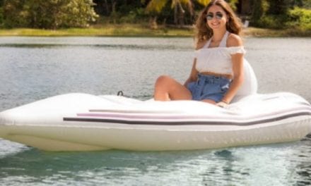 This $400 Motorized Inflatable Boat is the Ultimate Father’s Day Gift