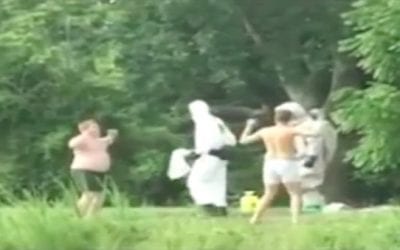Toxic Lake Prank Takes Care of Trespassers