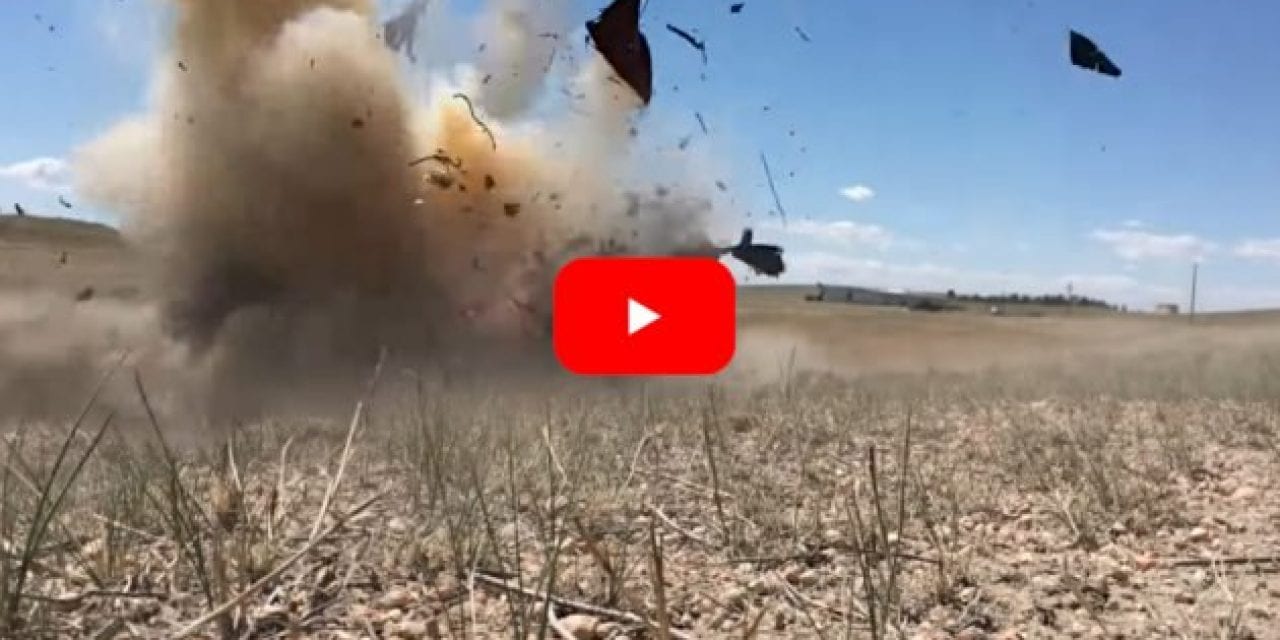 50 Pounds of Tannerite vs. Three Junked Cars Results in Awesome Explosion