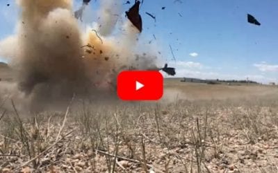 50 Pounds of Tannerite vs. Three Junked Cars Results in Awesome Explosion