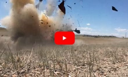 50 Pounds of Tannerite vs. Three Junked Cars Results in Awesome Explosion