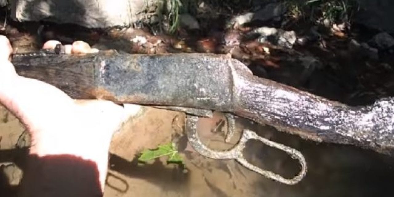 Flashback to When This Guy Found a Lever-Action Rifle in a River