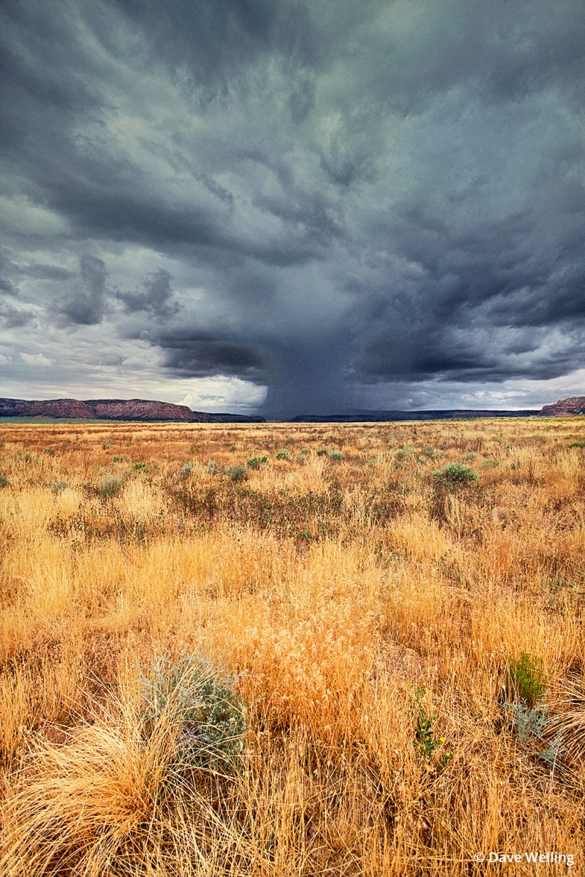 Monsoon photo of a storm cell over Kenab, Utah.