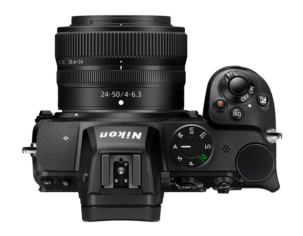 Image of the top view of the Nikon Z 5
