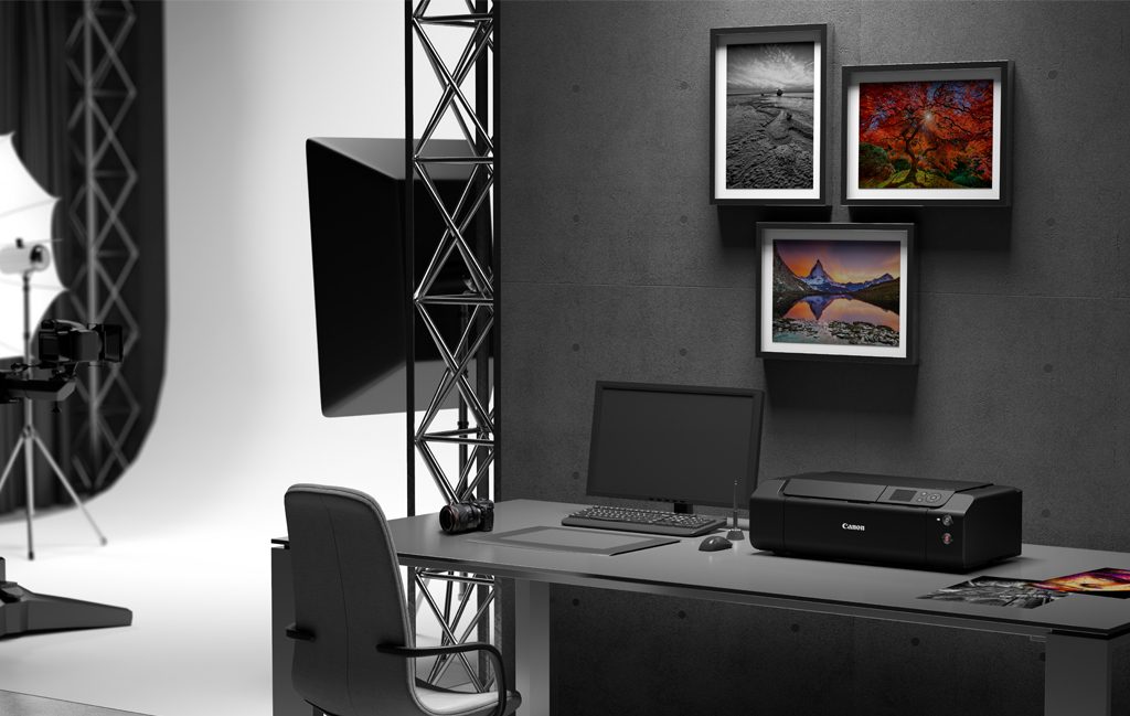 Studio scene with Canon imagePROGRAF PRO-300